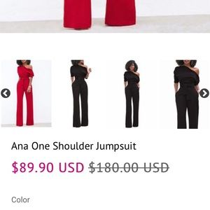 Brand new never been red jumpsuit